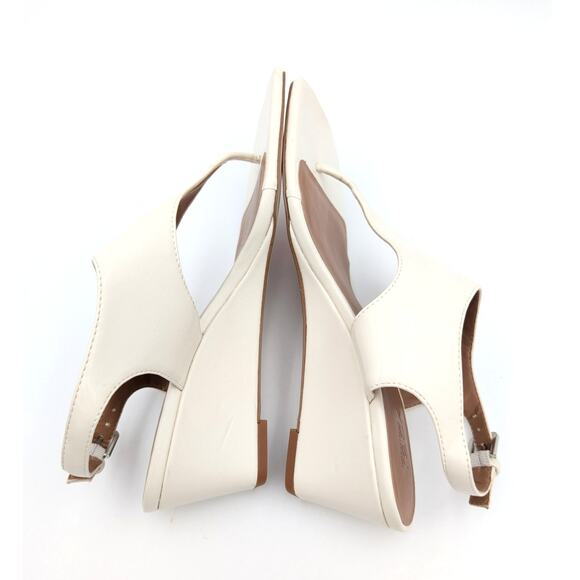 Nordstrom Rack Fonda Women's Ankle Strap Wedge Sandal Ivory Vanilla Size US7M - Picture 6 of 9